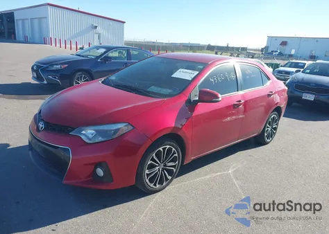 2015 Toyota Corolla S Plus z USA, uszkodzony, nr VIN 2T1BURHE2FC451446
